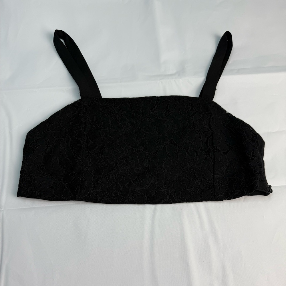Zara Elegant Black Lace Tank Top
